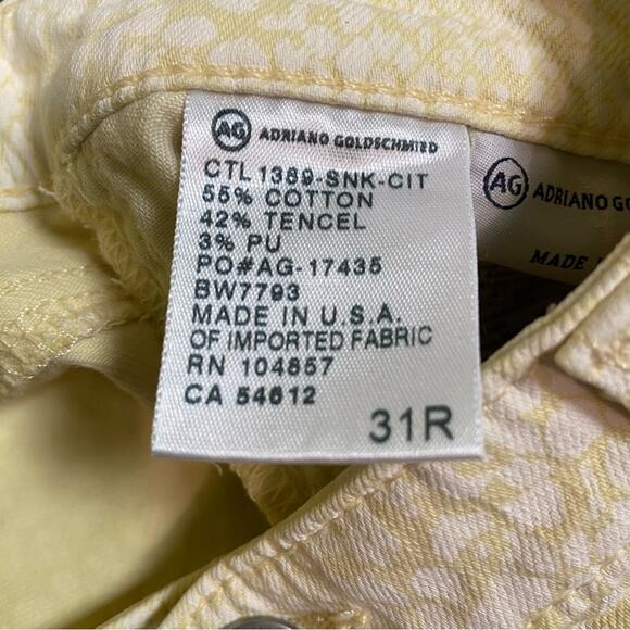 AG Adriano Goldschmied Snake Print The Legging Ankle Super Skinny Ankle … - Picture 6 of 8